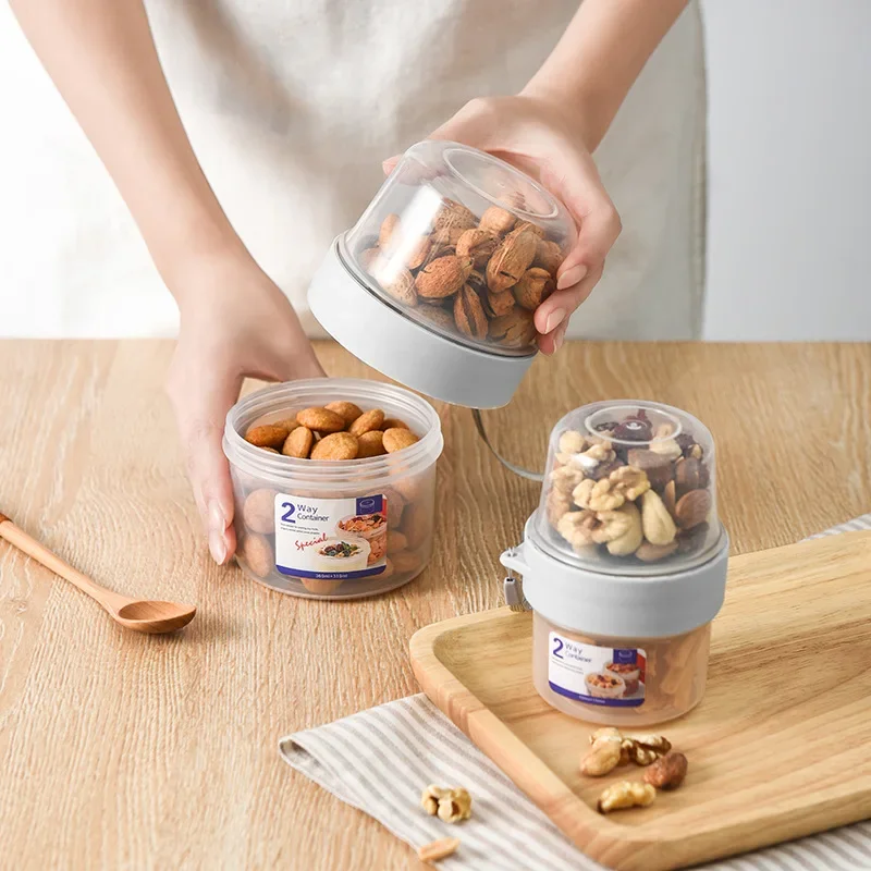 Meal Prep Oatmeal Jars - Taşınabilir Kahvaltılık Bardakları Salata Kapları Yoğurt