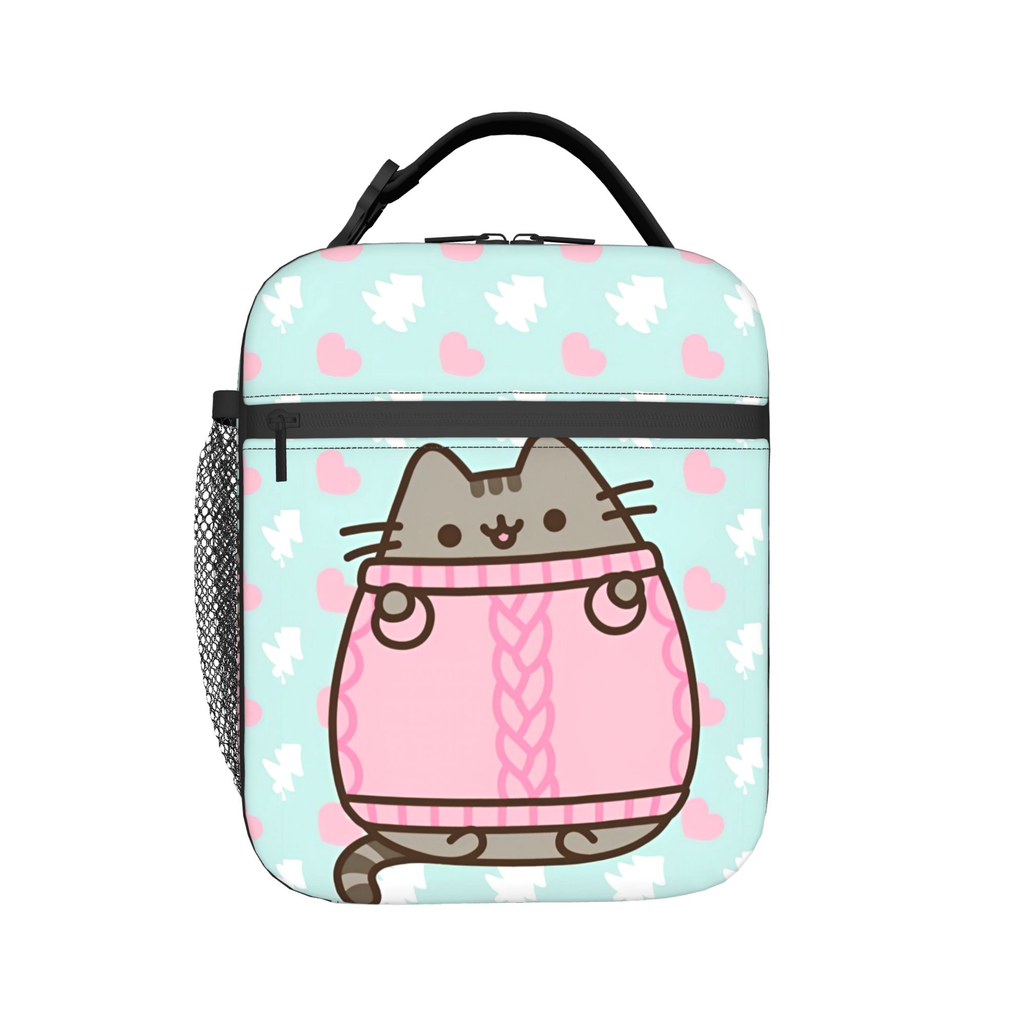 Meal Prep Bag - Sevimli Kedi Yalıtımlı Öğle Yemeği Çantaları