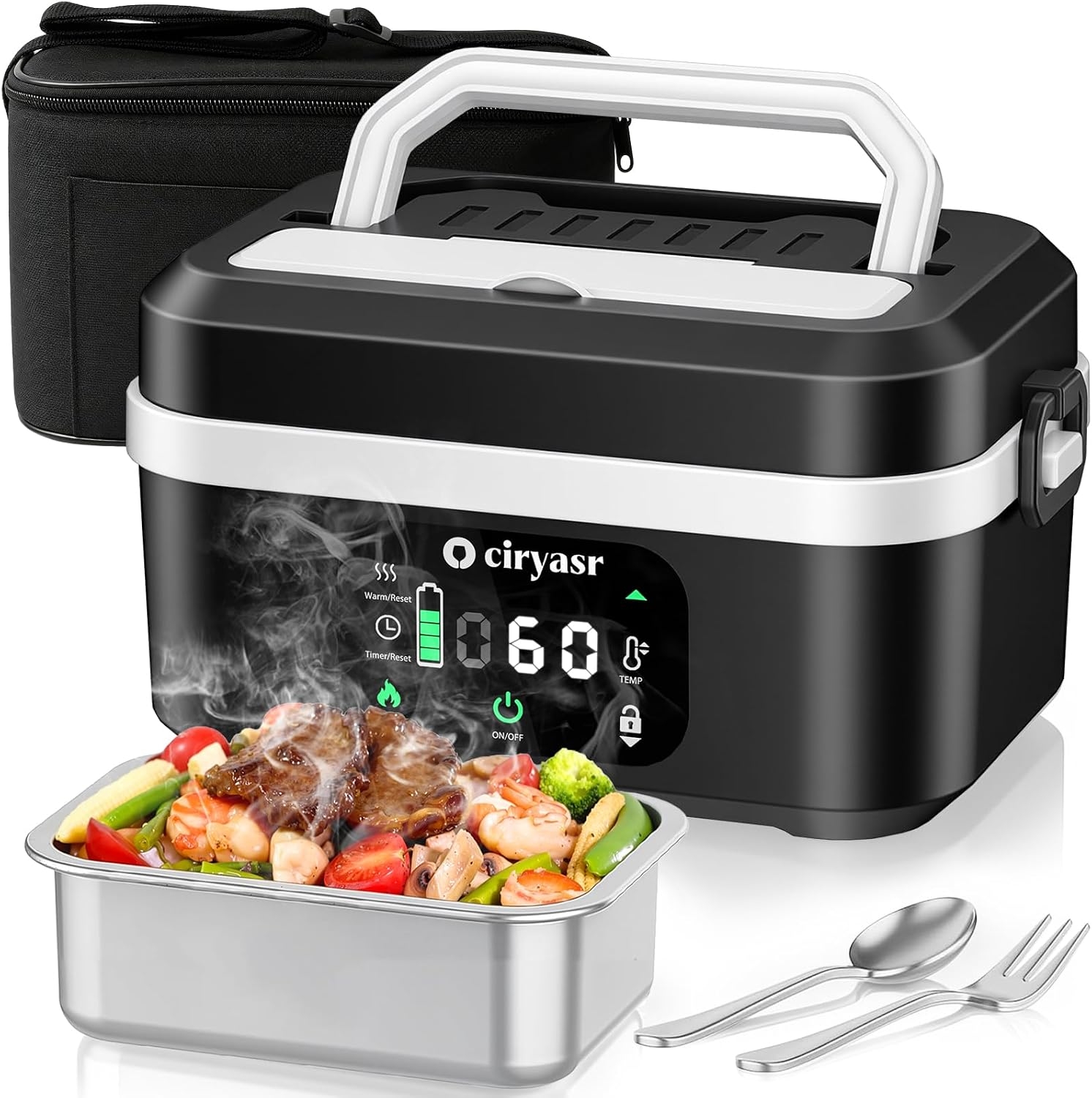 Meal Prep Bag - Güçlü Elektrikli Yemek Kutusu, 1.35L 20000mAh