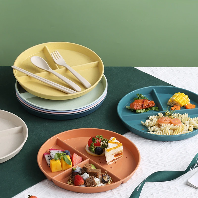 Meal Prep For Weight Loss - Porsiyon Kontrol Tabakları Bölmeli Servis Tabağı