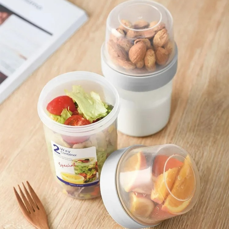 Meal Prep Oatmeal Jars - Kahvaltılık Yulaf Ezmesi Tahıl Kuruyemiş Yoğurt