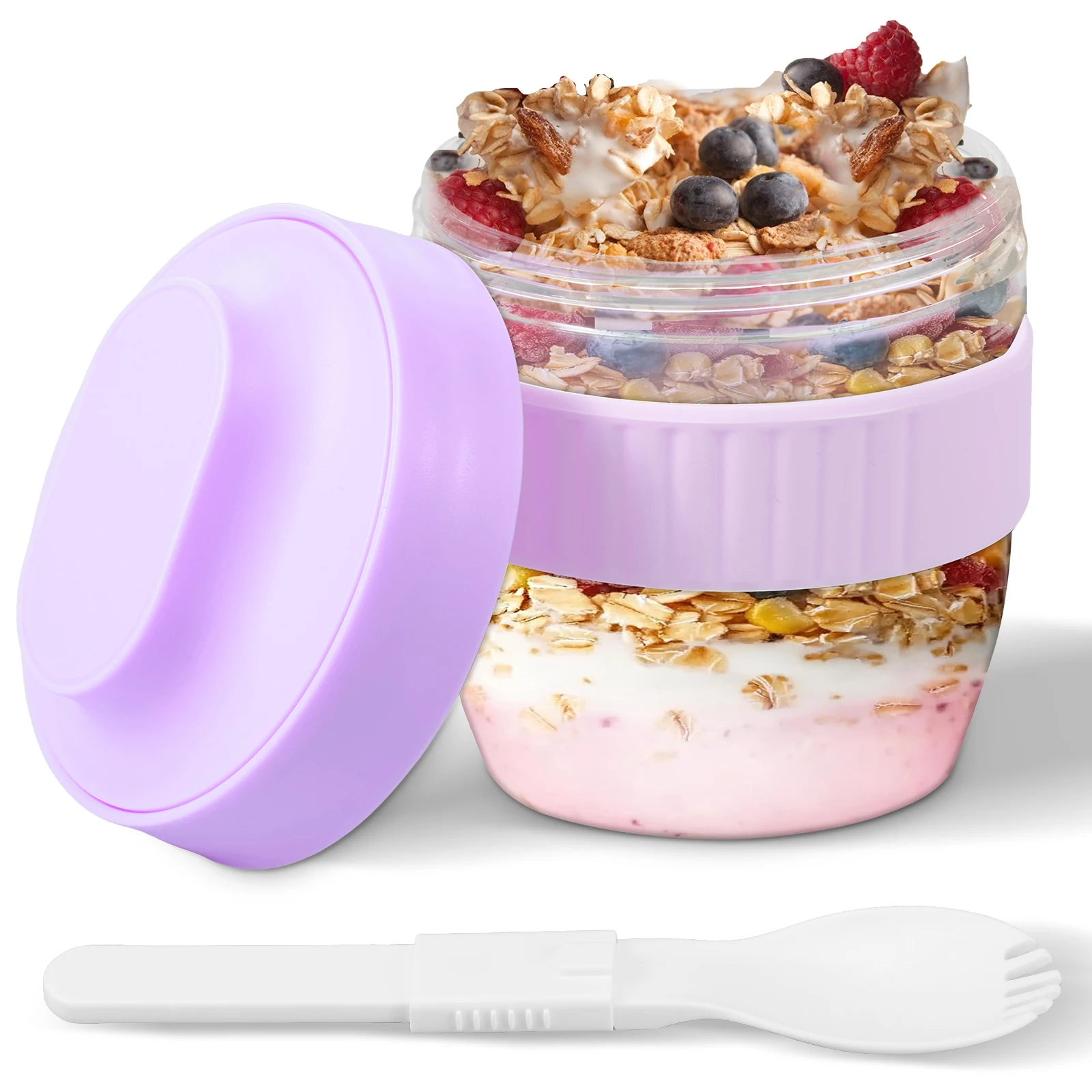 Meal Prep Oatmeal Jars - Çift Katmanlı Gece Boyu Yulaf Ezmesi