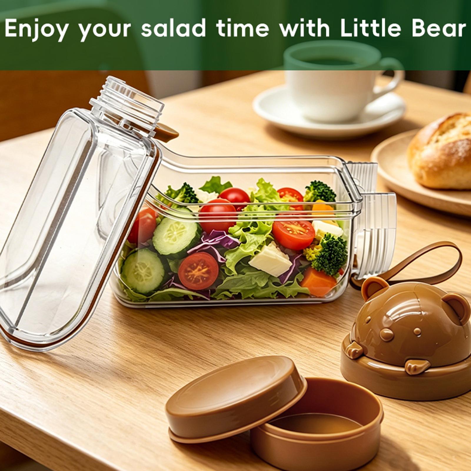 Meal Prep Jar Salad - Yemek Hazırlama Kavanozları Taşınabilir Sızdırmaz Gıda