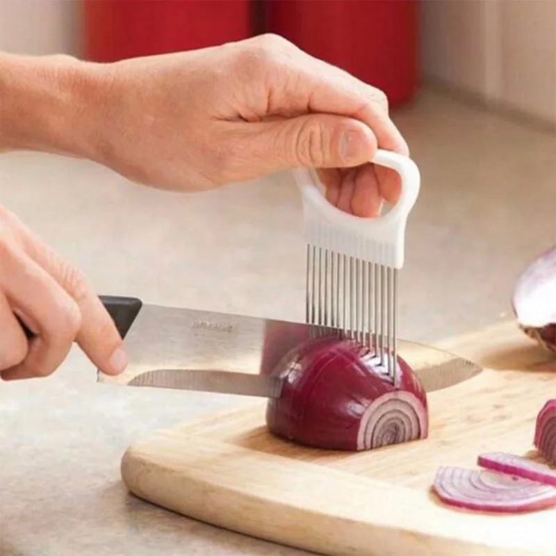 Onion Holder Slicer - Bu 1 adet renkli soğan dilimleyici