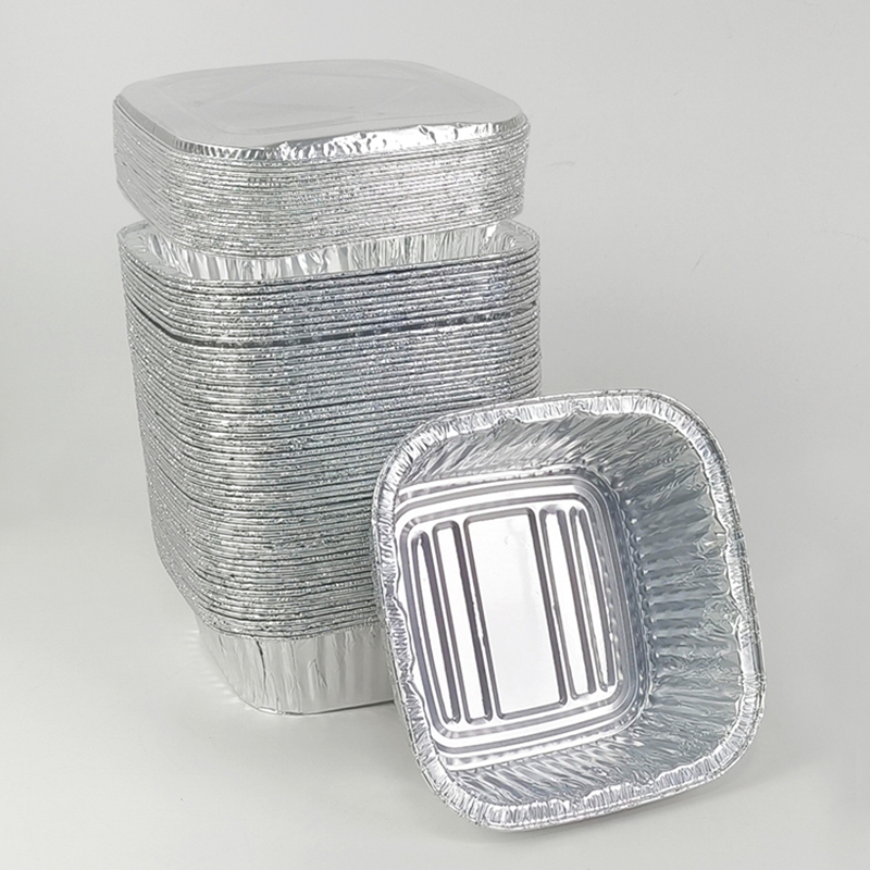 Meal Prep Oven Safe Containers - 950 ml Kare Alüminyum Folyo Tepsiler,