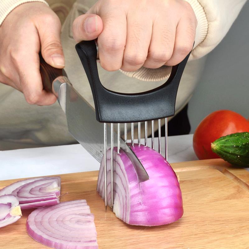 Paslanmaz Çelik Soğan Kesici T - Onion Holder Slicer incelemesi ve fiyatı