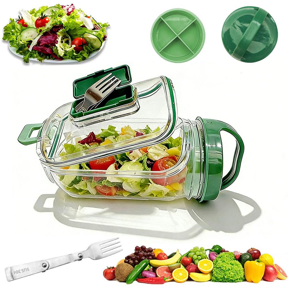 Taşınabilir Salata Kabı, Çatal - Meal Prep Jar Salad incelemesi ve fiyatı