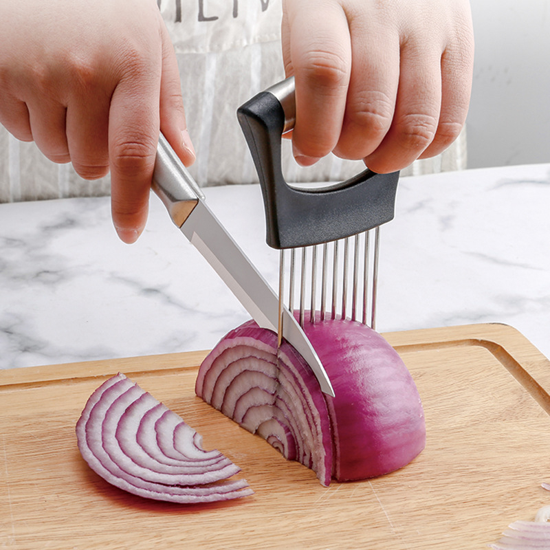 Paslanmaz Çelik Soğan Kesici T - Onion Holder Slicer incelemesi ve fiyatı