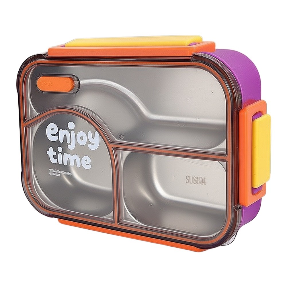 650ml 3 Bölmeli Sızdırmaz Pasl - Meal Prep Yellow incelemesi ve fiyatı