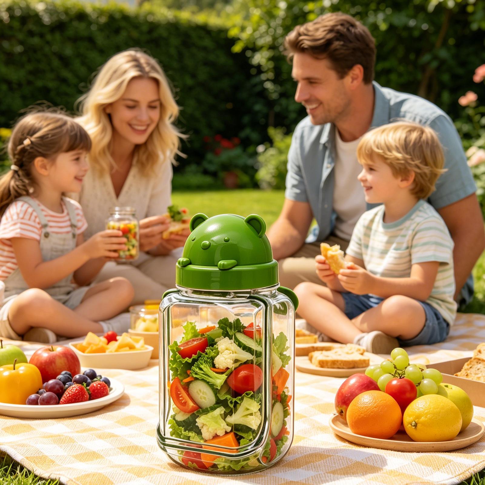 Salata Kavanozu Şeffaf Yiyecek - Meal Prep Jar Salad incelemesi ve fiyatı
