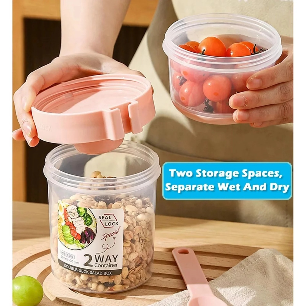 Taşınabilir Salata Kabı Kahval - Meal Prep Oatmeal Jars incelemesi ve fiyatı
