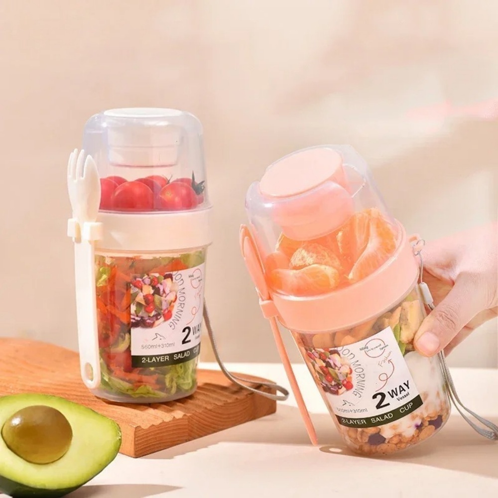 Taşınabilir Salata Kabı Kahval - Meal Prep Oatmeal Jars incelemesi ve fiyatı