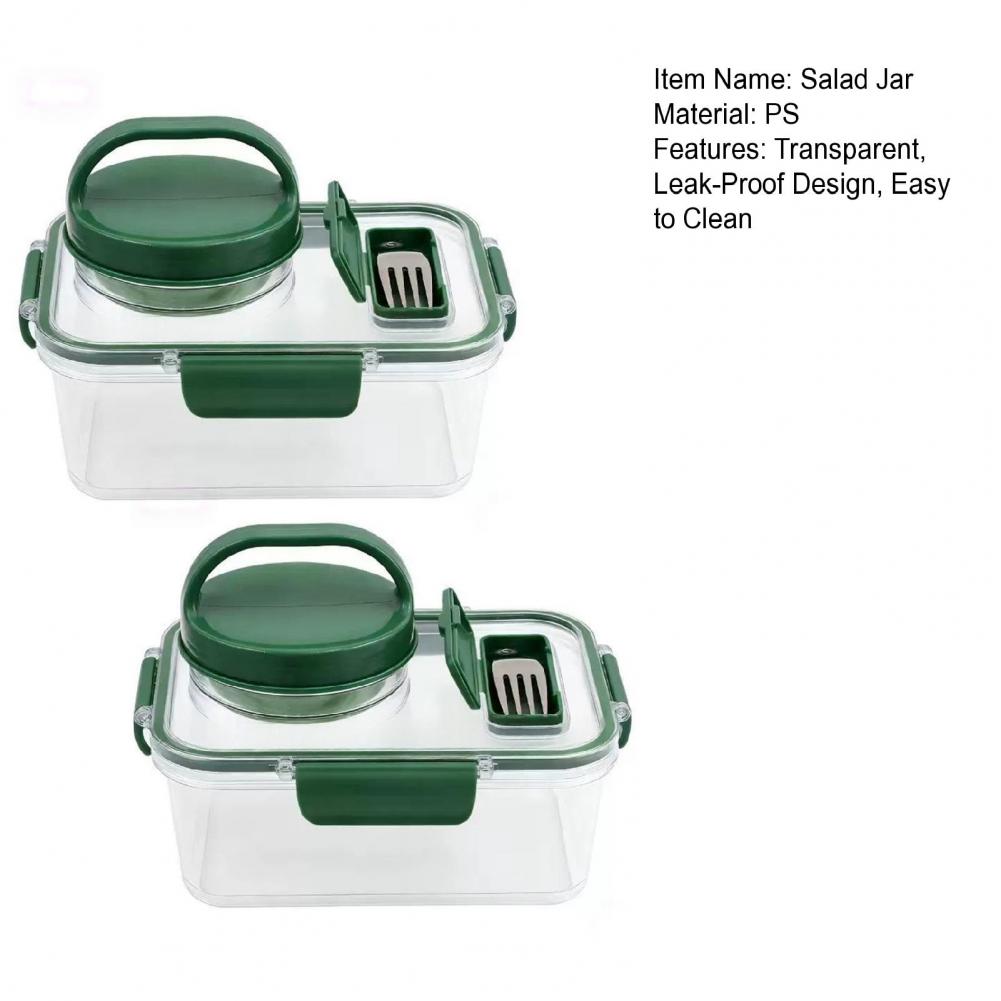 Sızdırmaz Salata Kutusu 2'li P - Meal Prep Jar Salad incelemesi ve fiyatı