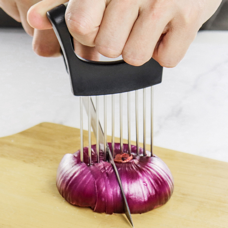 1 adet çelik soğan iğnesi kesm - Onion Holder Slicer incelemesi ve fiyatı
