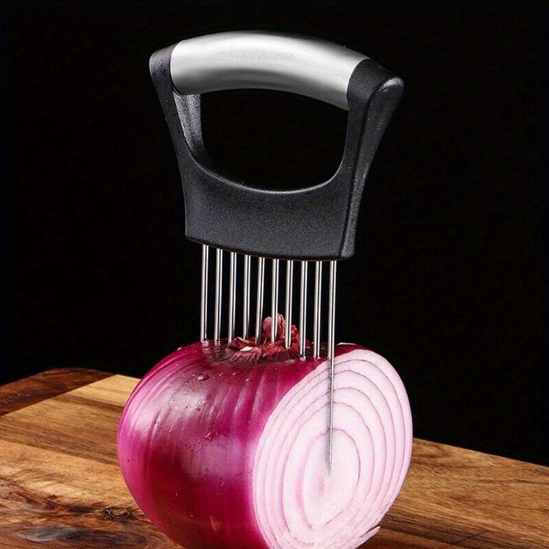 1 adet çelik soğan iğnesi kesm - Onion Holder Slicer incelemesi ve fiyatı
