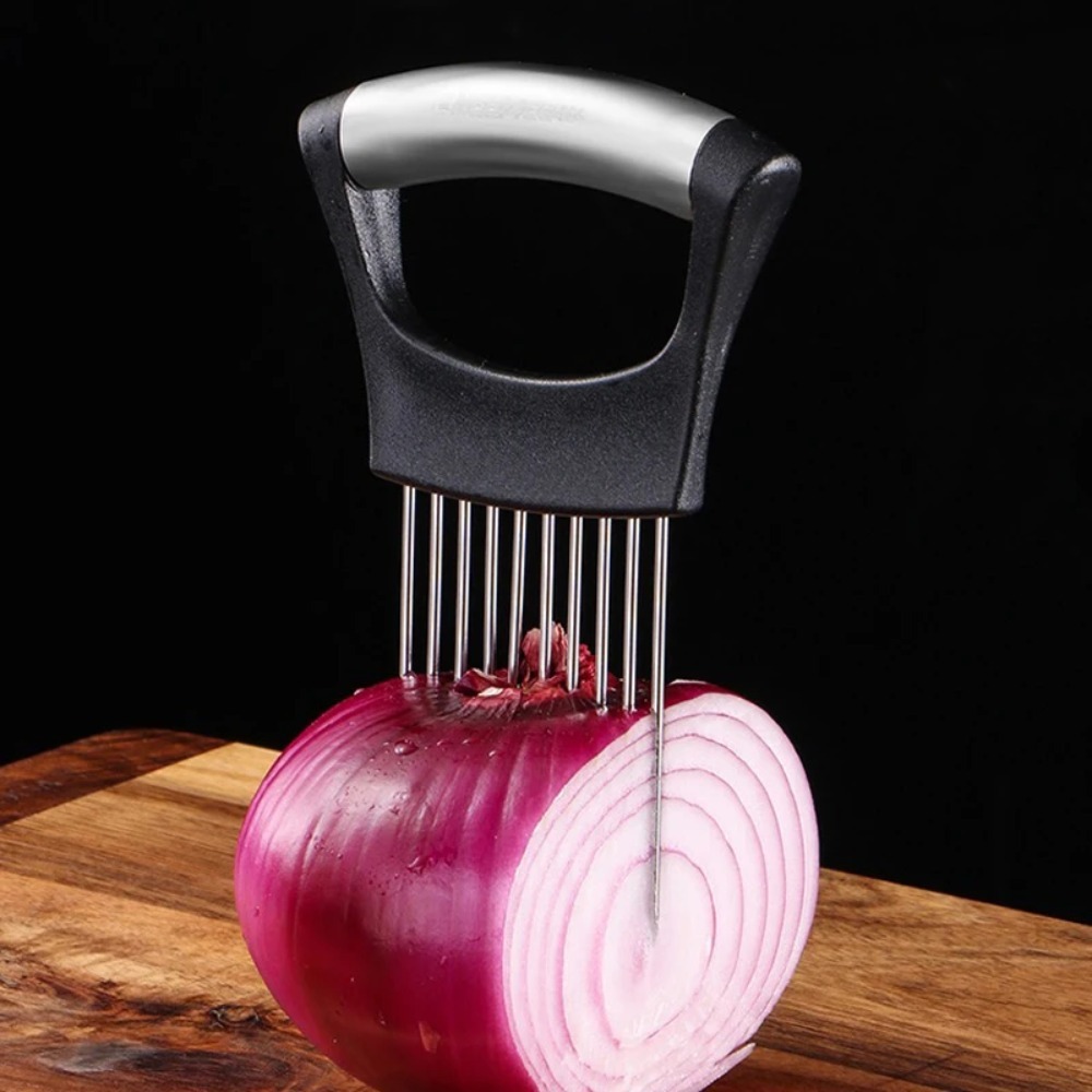 Paslanmaz Çelik Soğan Kesici T - Onion Holder Slicer incelemesi ve fiyatı