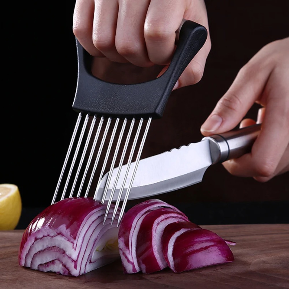 Paslanmaz Çelik Soğan Kesici T - Onion Holder Slicer incelemesi ve fiyatı