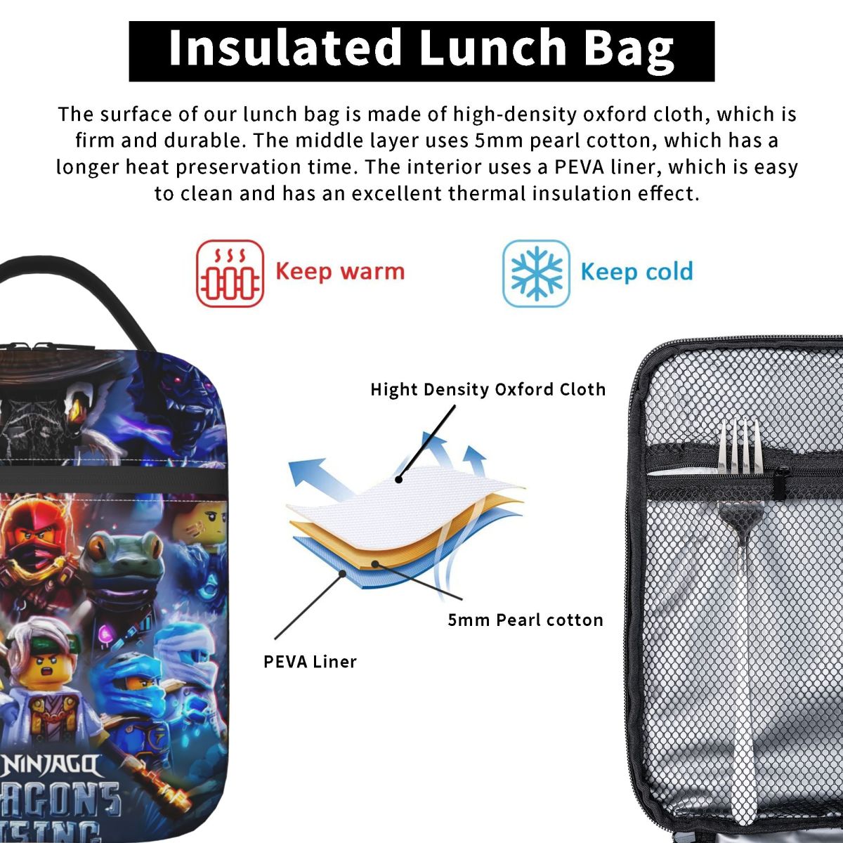 Özel N-Ninjago Kahraman Takımı - Meal Prep Bag incelemesi ve fiyatı
