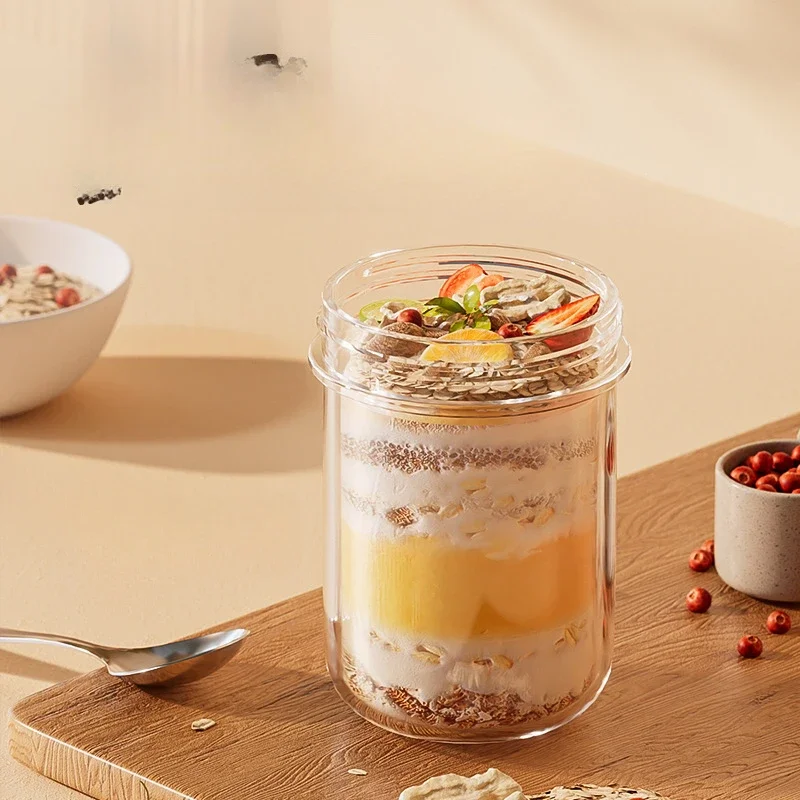 420 ML Yeni Kahvaltı Bardak Yu - Meal Prep Oatmeal Jars incelemesi ve fiyatı