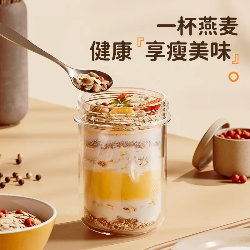 420 ML Yeni Kahvaltı Bardak Yu - Meal Prep Oatmeal Jars incelemesi ve fiyatı