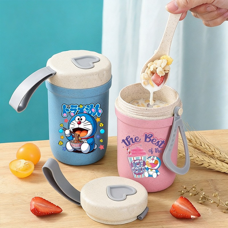 Doraemon Kız Erkek Taşınabilir - Meal Prep Oatmeal Jars incelemesi ve fiyatı
