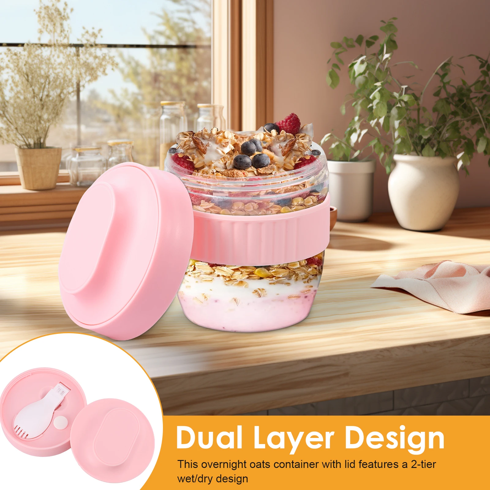 Çift Katmanlı Gece Boyu Yulaf  - Meal Prep Oatmeal Jars incelemesi ve fiyatı