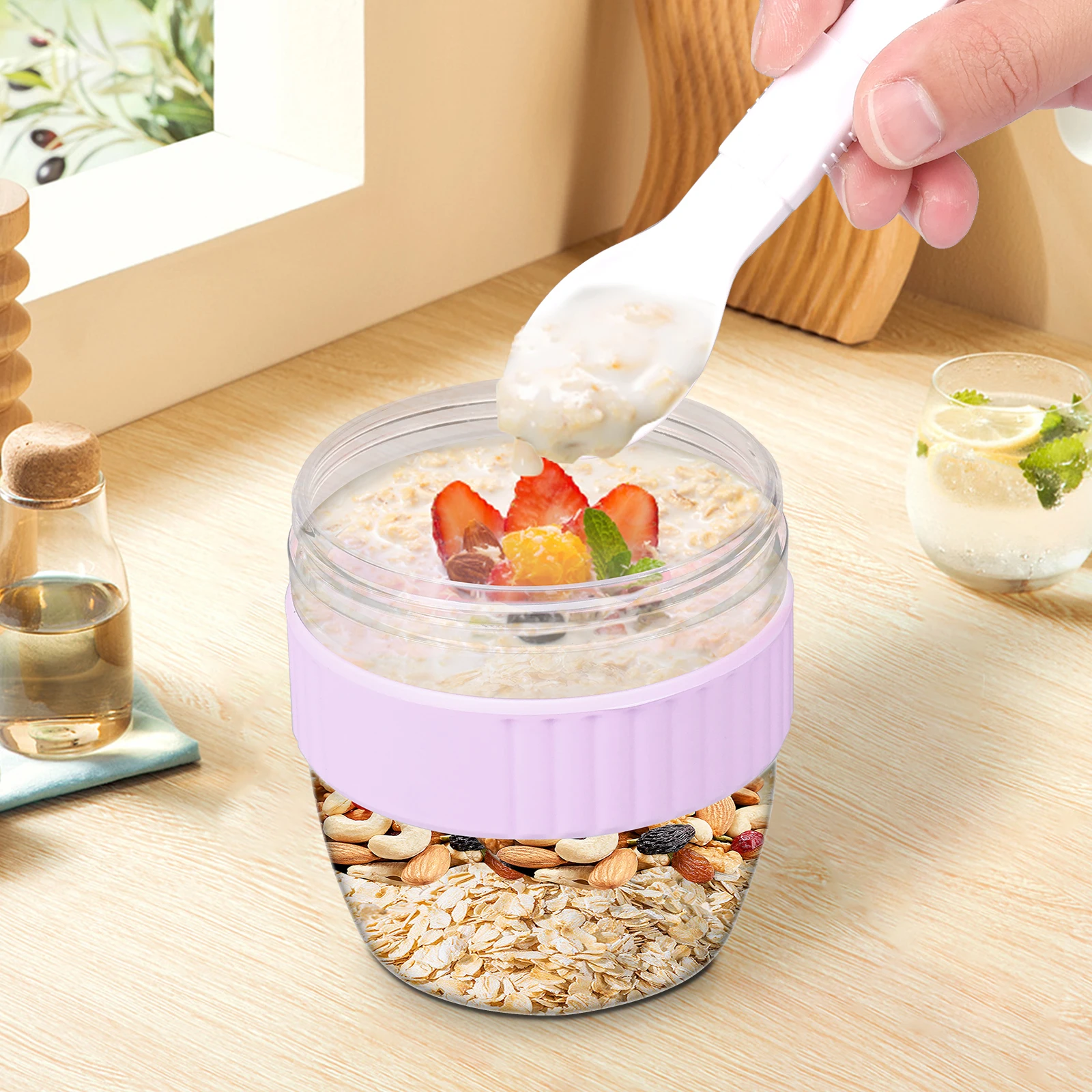 Çift Katmanlı Gece Boyu Yulaf  - Meal Prep Oatmeal Jars incelemesi ve fiyatı